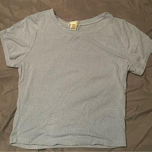 Bozzolo Light Blue Crop Top